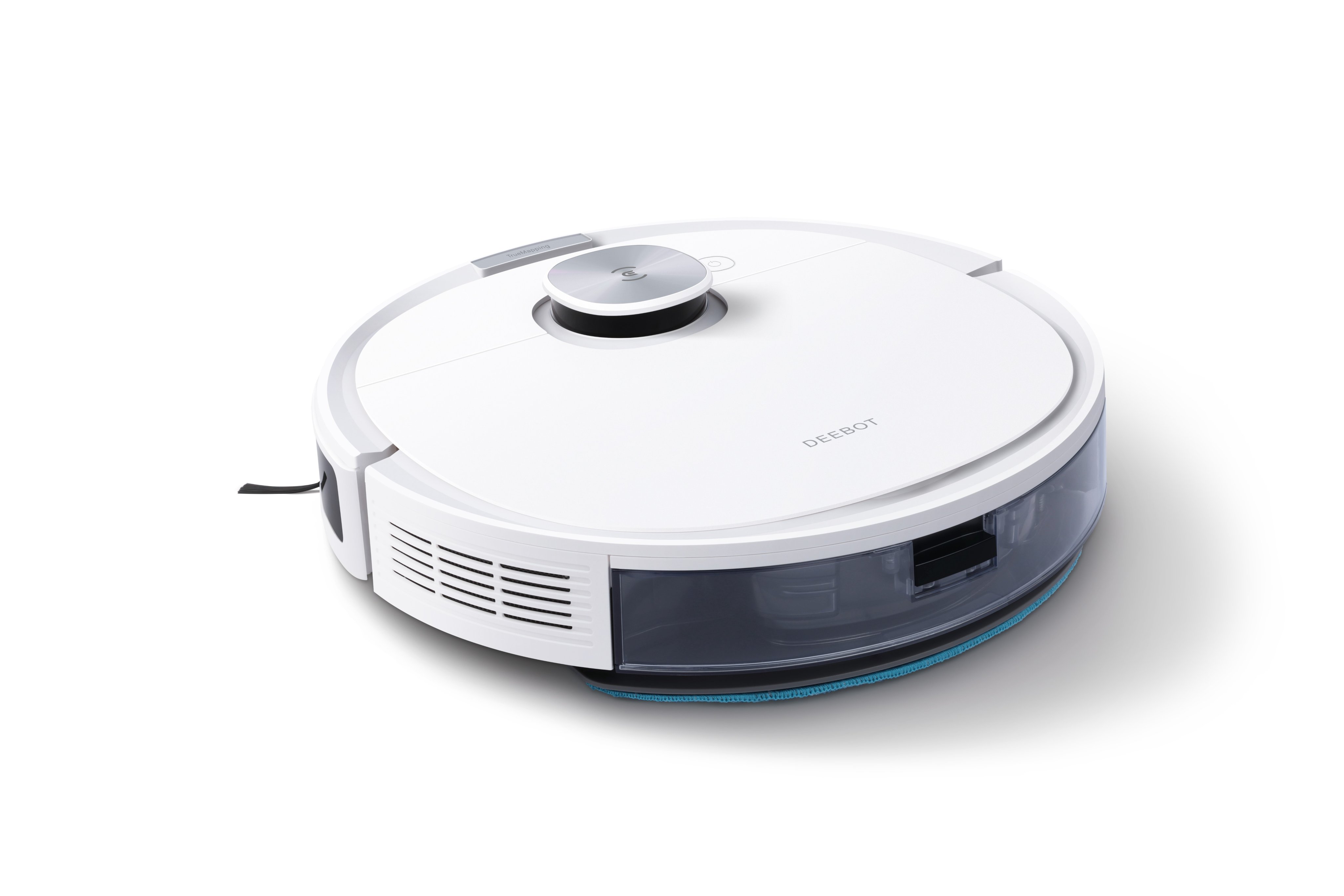 Robot hút bụi lau nhà Ecovacs Deebot N10 New - Trắng Bản Quốc tế - App Tiếng Việt, hàng nhập khẩu chính hãng full VAT, bảo hành chính hãng 24 tháng bởi Vietnam Robotics, lực hút 4300Pa, thời gian hoạt động 4 giờ liên tục