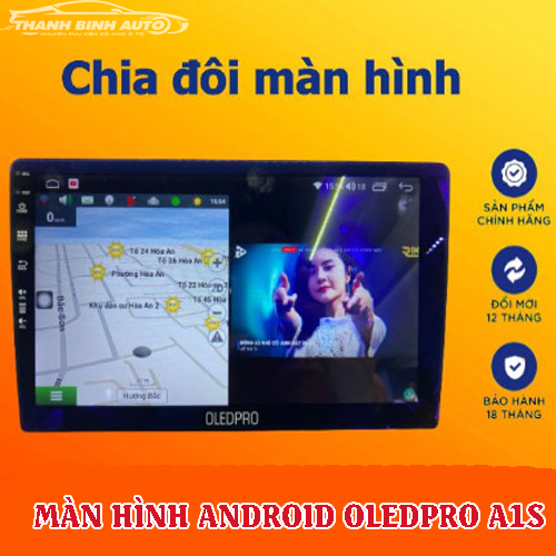 Màn Hình DVD Android Ô Tô 0LEDPR0 A1s Tích Hợp Camera 360 9 inch Ram 2-32 Chip 8 Nhân cao cấp