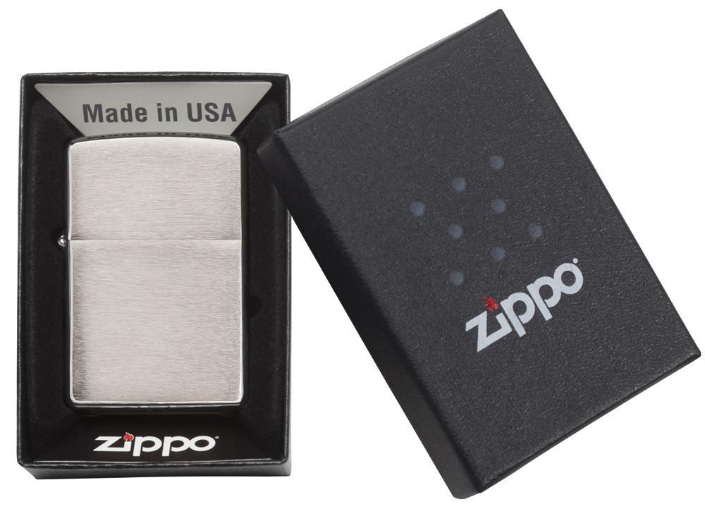 Bật Lửa Zippo Armor Brushed Chrome 162