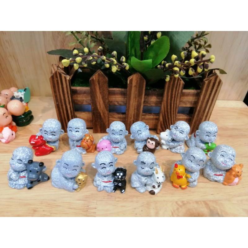 BỘ TƯỢNG CHÚ TIỂU 12 CON GIÁP MINI CAO 3 CM