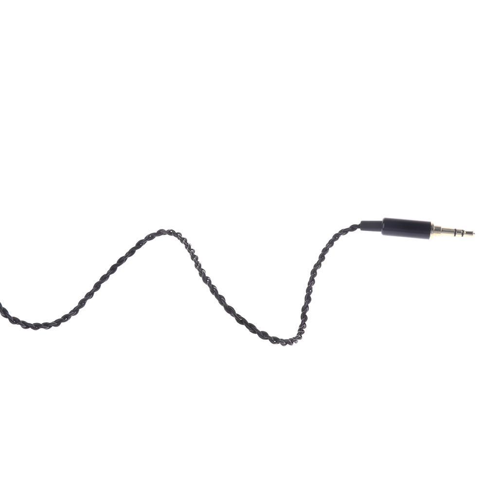 3.5mm Audio Cable Upgrade Cord Extension Wire for Shure se535 215 846 Black