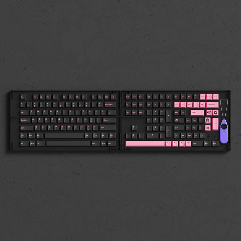 Nút Bàn Phím Cơ AKKO Keycap Set - Black Pink The dancer Version - Hàng Chính Hãng