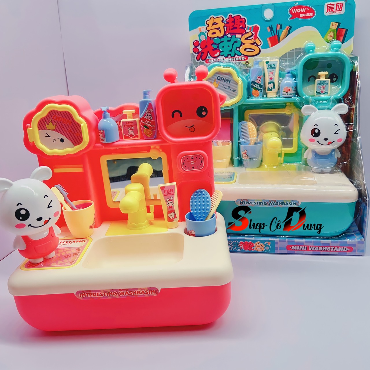 Đồ chơi bồn rửa mặt đánh răng cho bé 177-57 - Hộp quà tặng phát triển kỹ năng cho bé