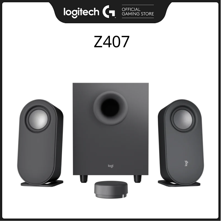 Loa máy tính Bluetooth Z407 với loa siêu trầm và điều khiển không dây - Hàng chính hãng