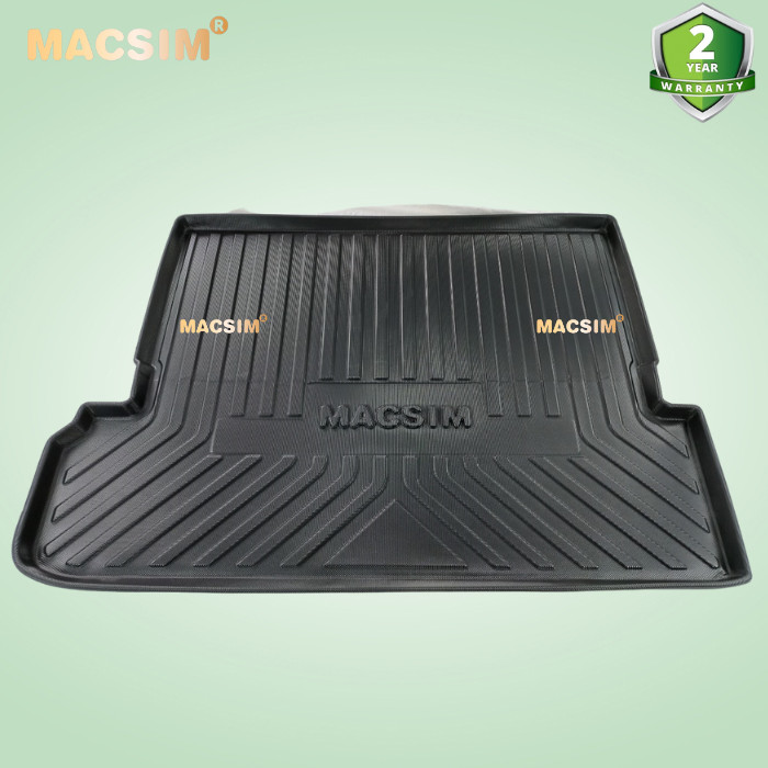 Thảm lót cốp xe ô tô Toyota Prado 2010- 2020 nhãn hiệu Macsim chất liệu TPV cao cấp màu đen