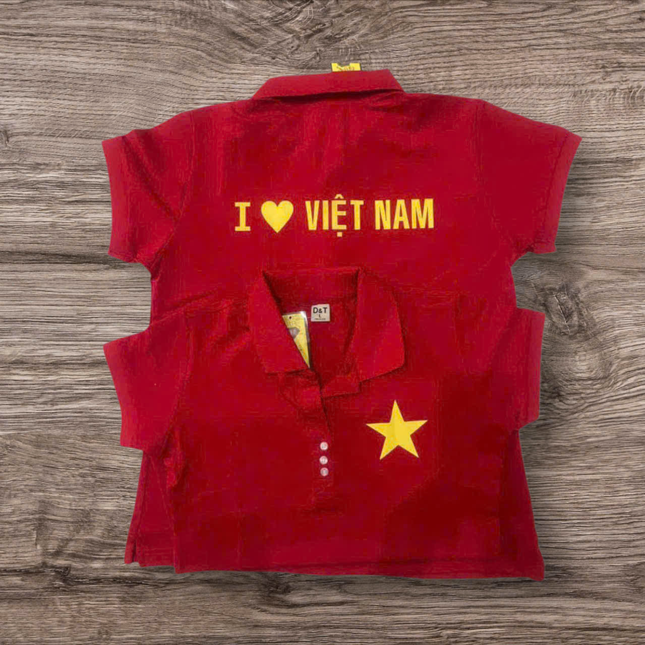 Áo thun nam in hình lá cờ Việt Nam cá tính phong cách vải dày mịn TEEWO528