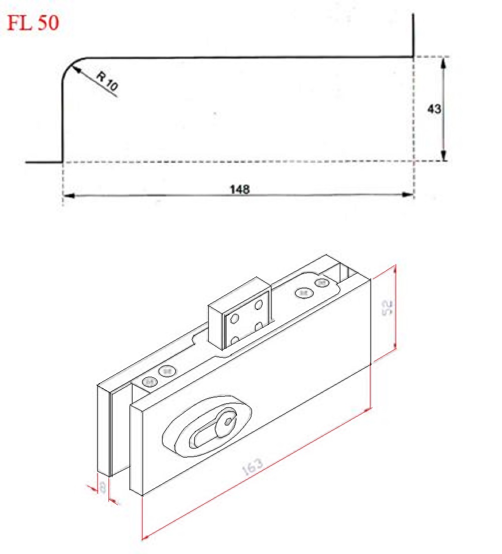 Khóa Sàn Cho Kính Cường Lực 10 - 12 ly, Khóa Cửa Kính Cường Lực, Khóa VVP Loại 2 Đầu Chìa, Chất Lượng Cao. TakyHome 3701