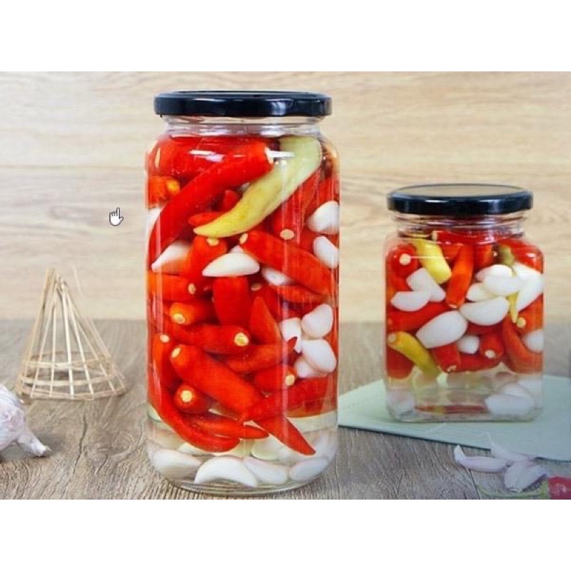 Hũ Thủy Tinh 1000ml Nắp Thiếc - Hũ Đựng Gia Vị, Hạt Khô, Muối Dưa, Ngâm Trái Cây, Đựng Mật Ong