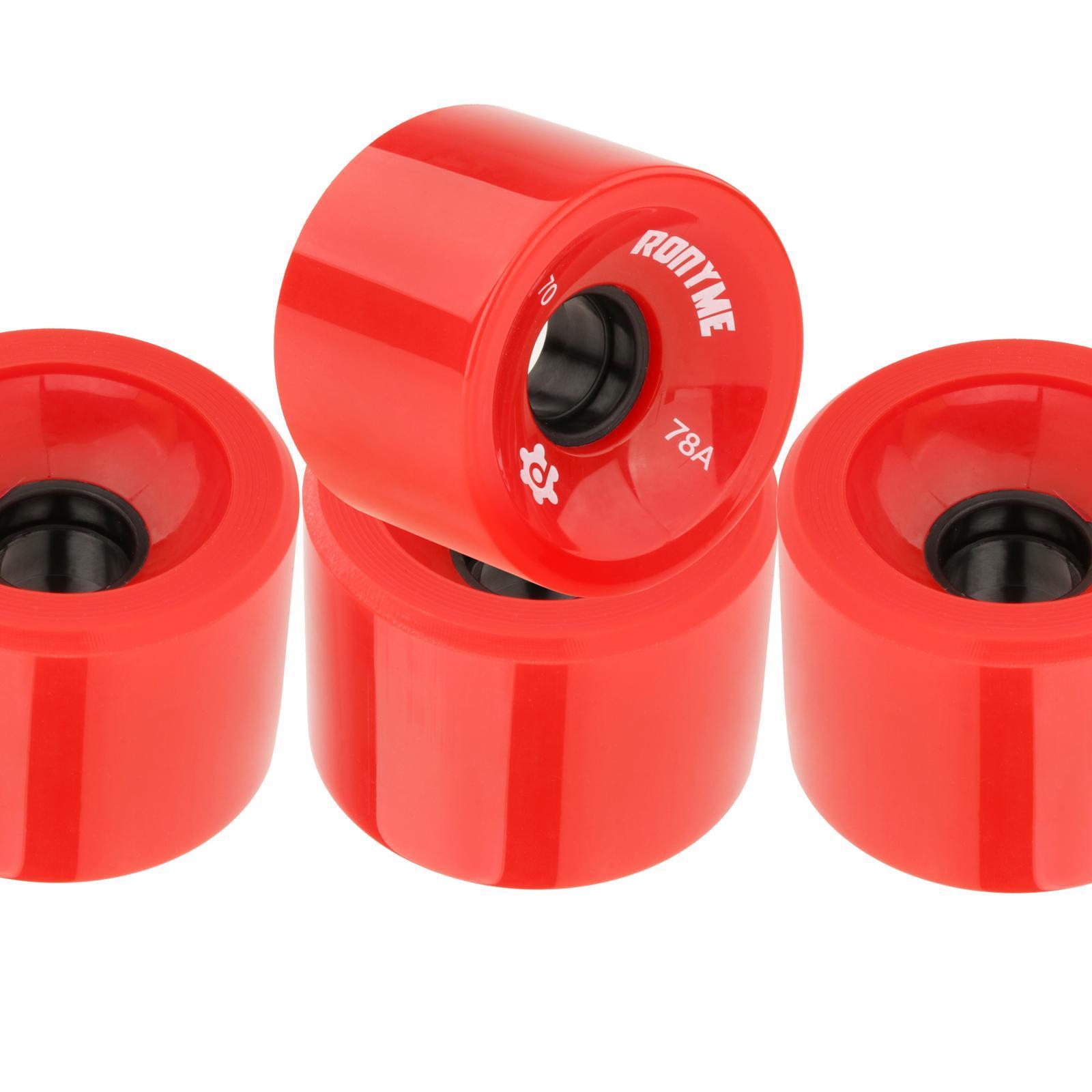 8Pcs Skateboard Wheels 70mm Longboard Wheels Cruiser Wheels Street,