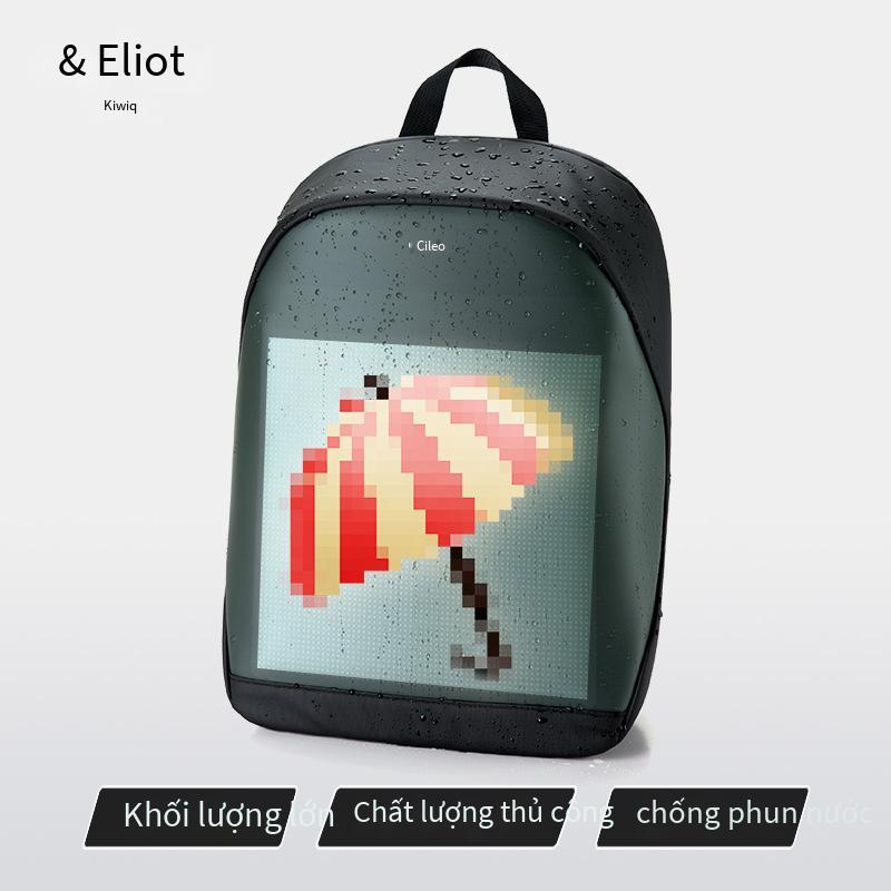 Giá ưu đãi Ba lô led thông minh KWQ Kaweiqi phát sáng màn hình hiển thị điện tử quảng cáo rung ba lô lái xe Didi
