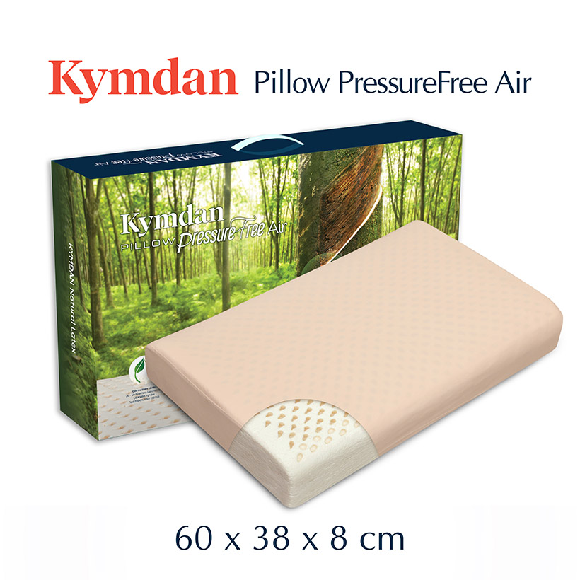 Gối cao su thiên nhiên Kymdan Pillow PressureFree Air 60 x 38 x 8 cm