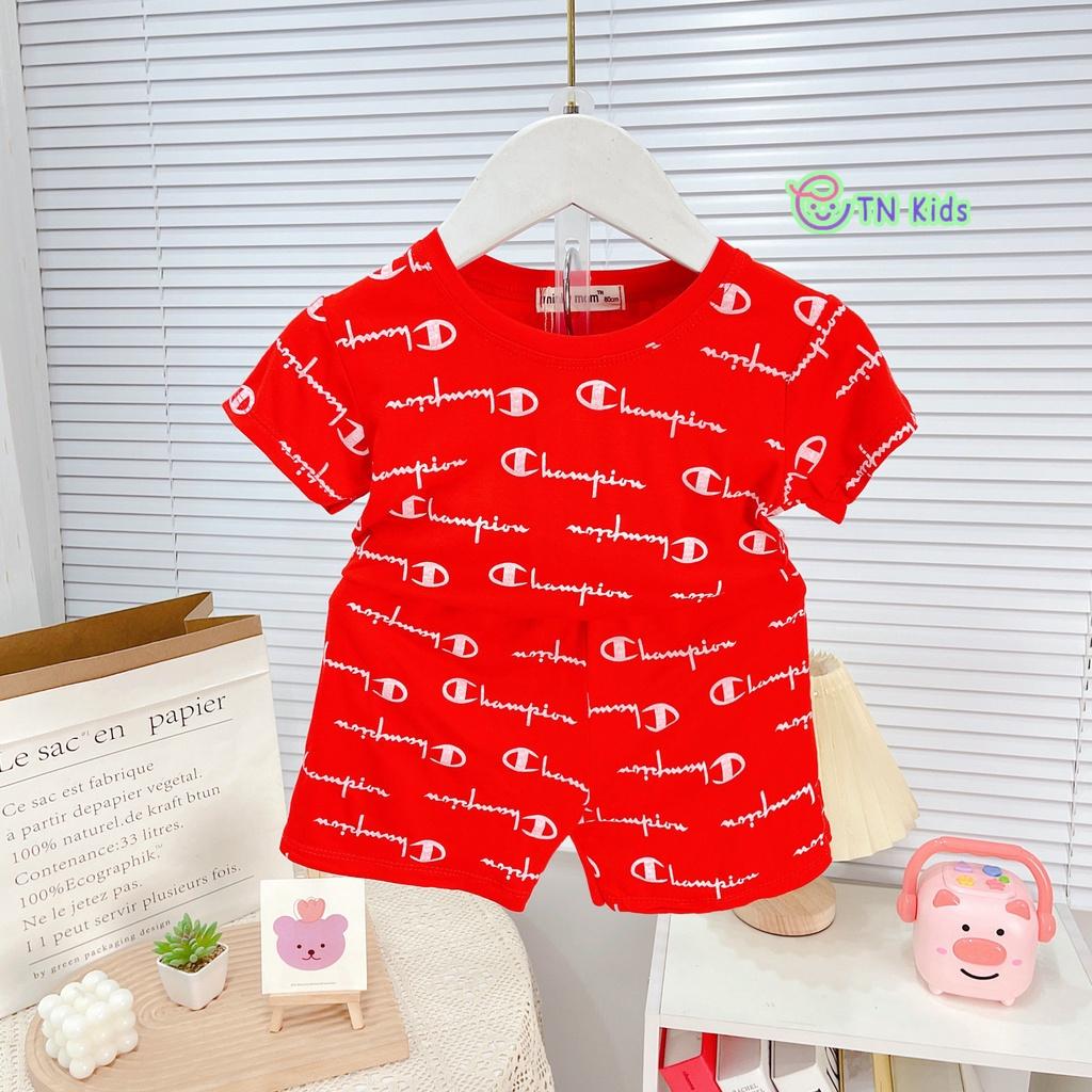 Bộ Ngắn Tay Thun Lạnh Thương Hiệu Cho Bé Trai Bé Gái Từ 7-32kg HÀNG LOẠI 1
