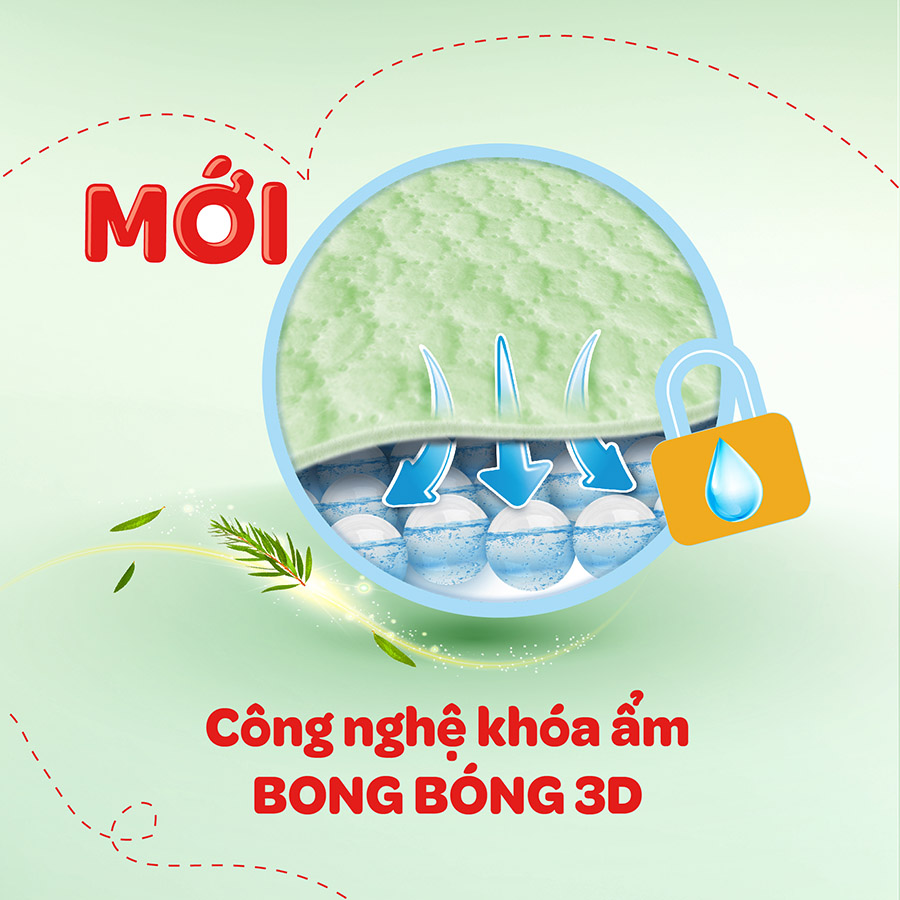 Combo 3 Tã dán sơ sinh Huggies mới (4kg-8kg) - Gói 80 miếng Tràm Trà + Tặng 2 miếng