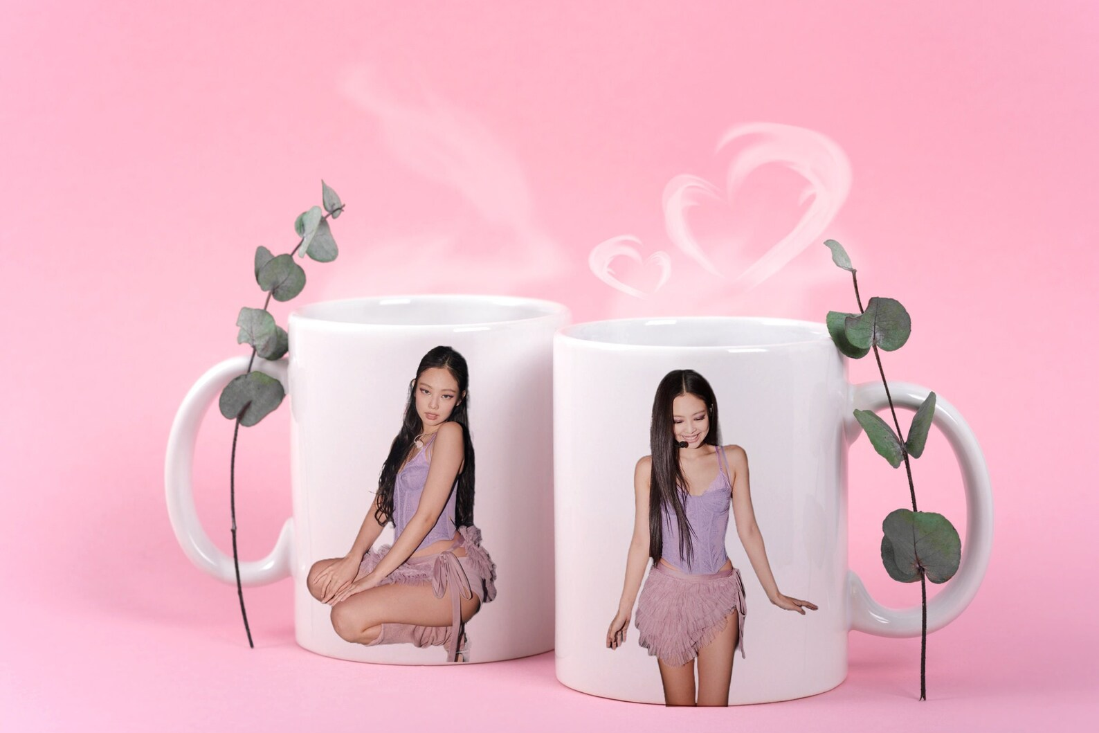 Cốc Jennie Blackpink pink venom