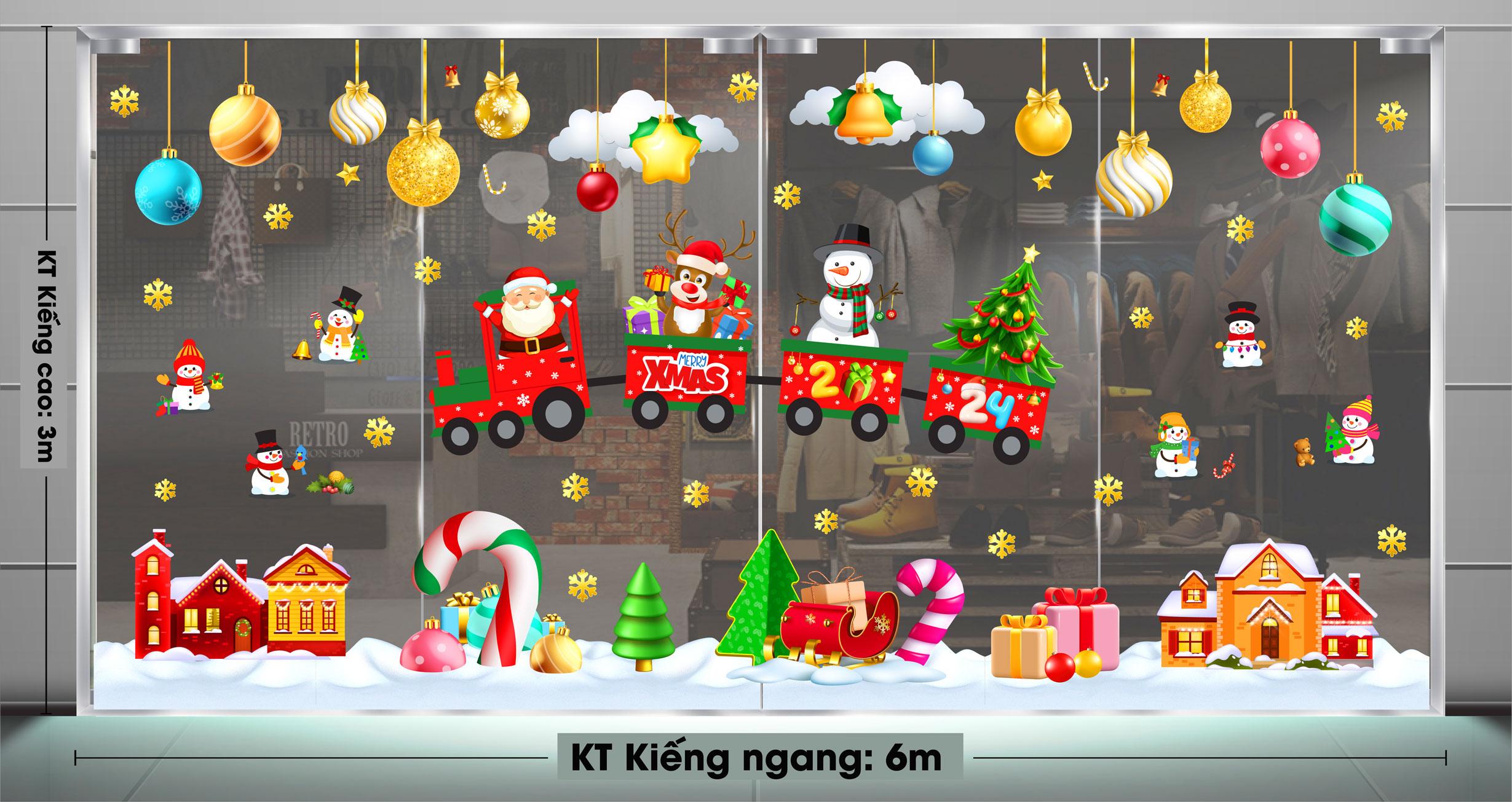 Decal trang trí NOEL 2024 combo số 146