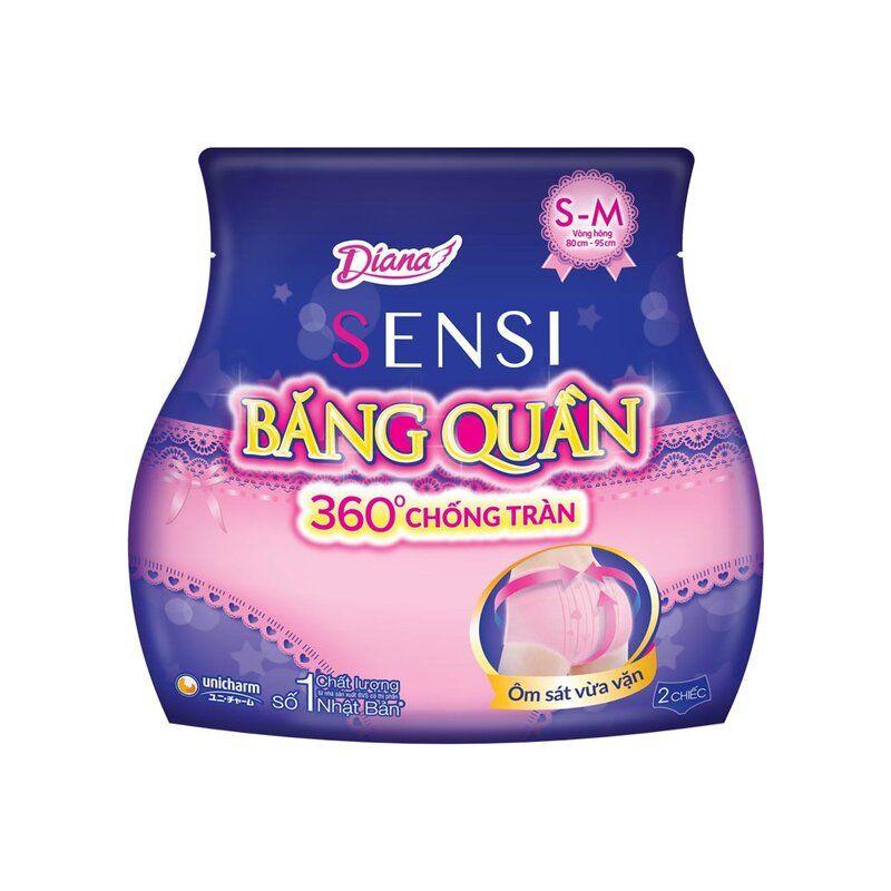 Băng Vệ Sinh Ban Đêm Dạng Quần Diana Size S-M Gói 2 Miếng-8934755010385