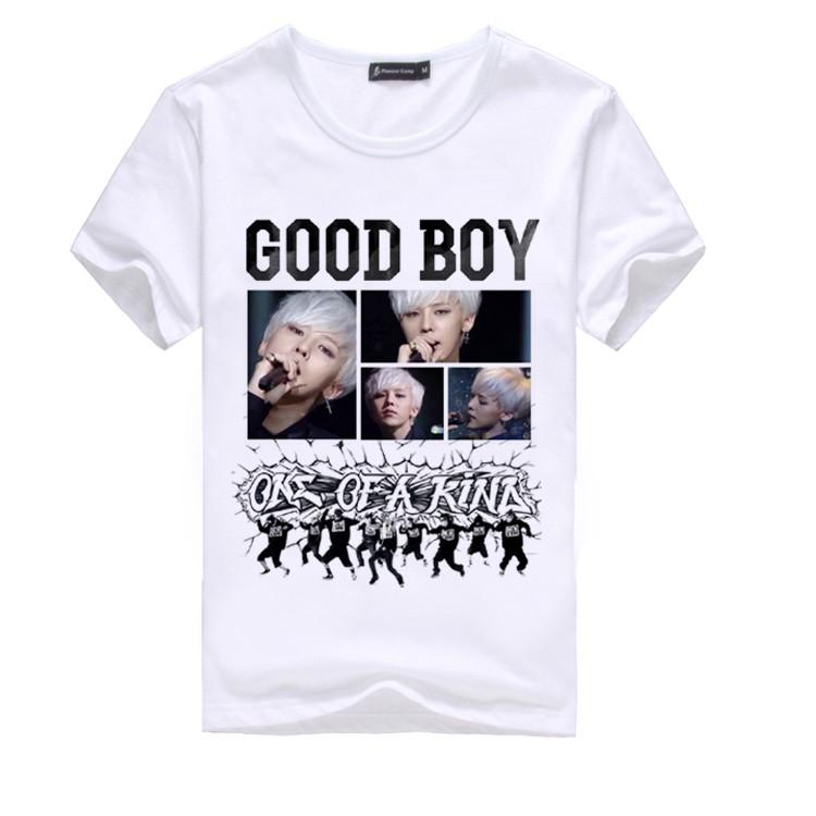 Áo thun in hình nhóm nhạc Bigbang cổ tròn tay ngắn cực đẹp dành cho fan hâm mộ