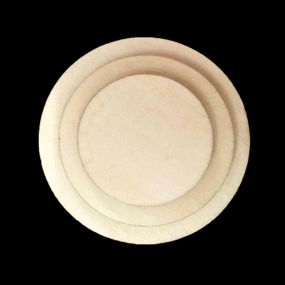 20 Plain Wooden Round Circle Cutout MDF Blank Craft Making Embellishments