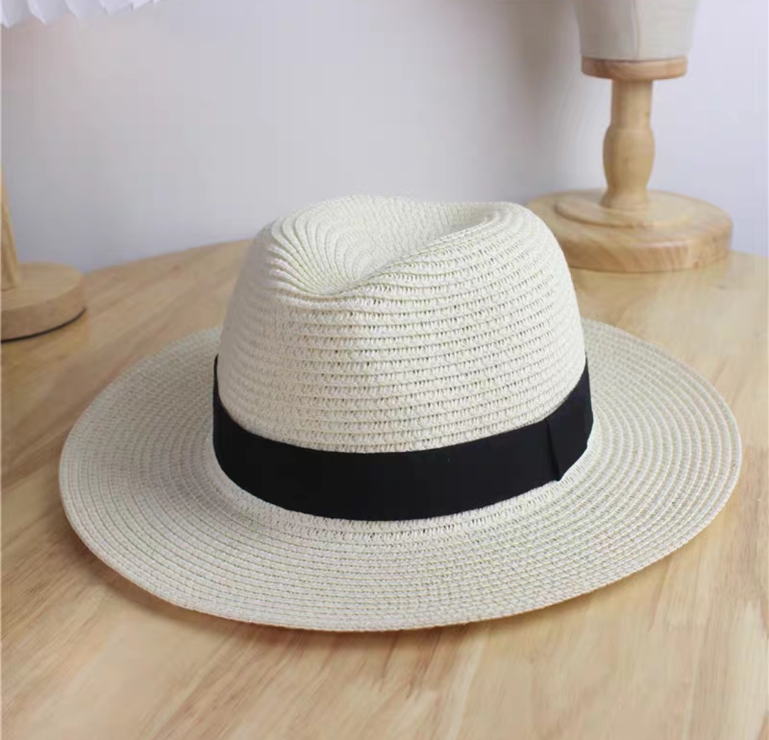 Nón cao bồi phớt mũ cao bồi nam nữ Fedora comboy chất liệu cói Hàng nhập dona24072901
