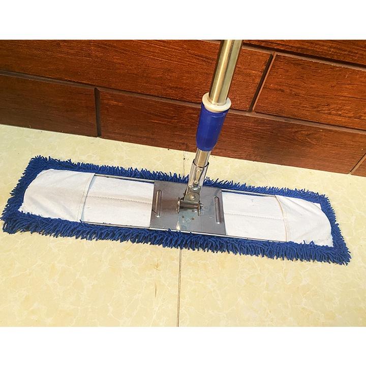 Cây lau nhà công nghiệp san hô 60cm cây lau bẹ san hô sợi microfiber thấm hút siêu sạch trường học bệnh viện...