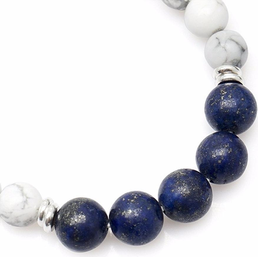 Vòng Tay Mệnh Thủy Howlite Lapis Lazuli Tự Nhiên 10MM