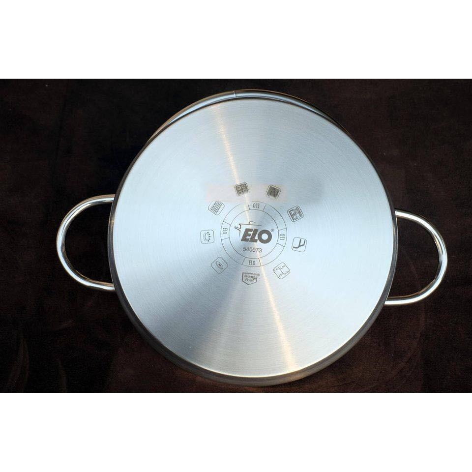 Bộ Nồi Bếp Từ ELO SMARAGD PLUS 4 Món Đáy Liền ,1-5L, Size 16-24cm, Bộ Nồi Inox, Chảo Chống Dính Bếp Từ