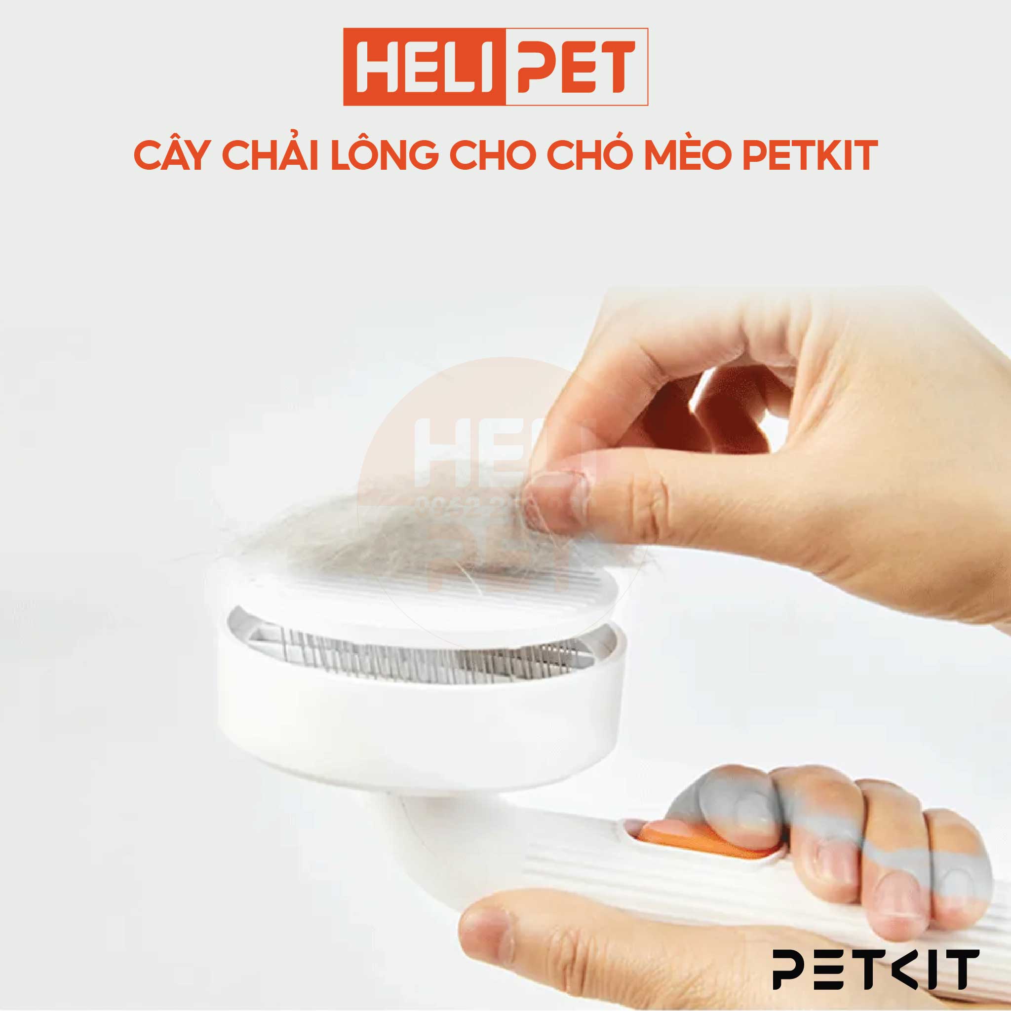 Lược chải lông cao cấp PETKIT dành cho chó mèo- HeLiPet
