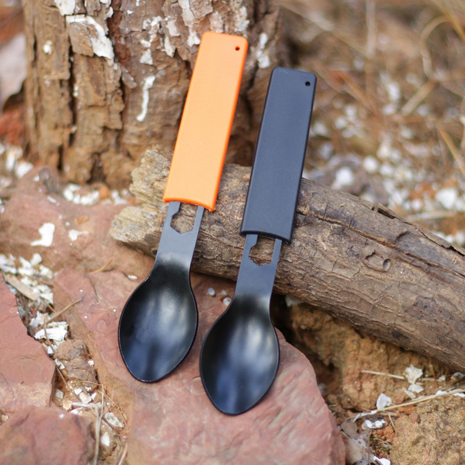8 in1 Multifunction Tableware Spoon Camping Bottle Opener Fork Knife