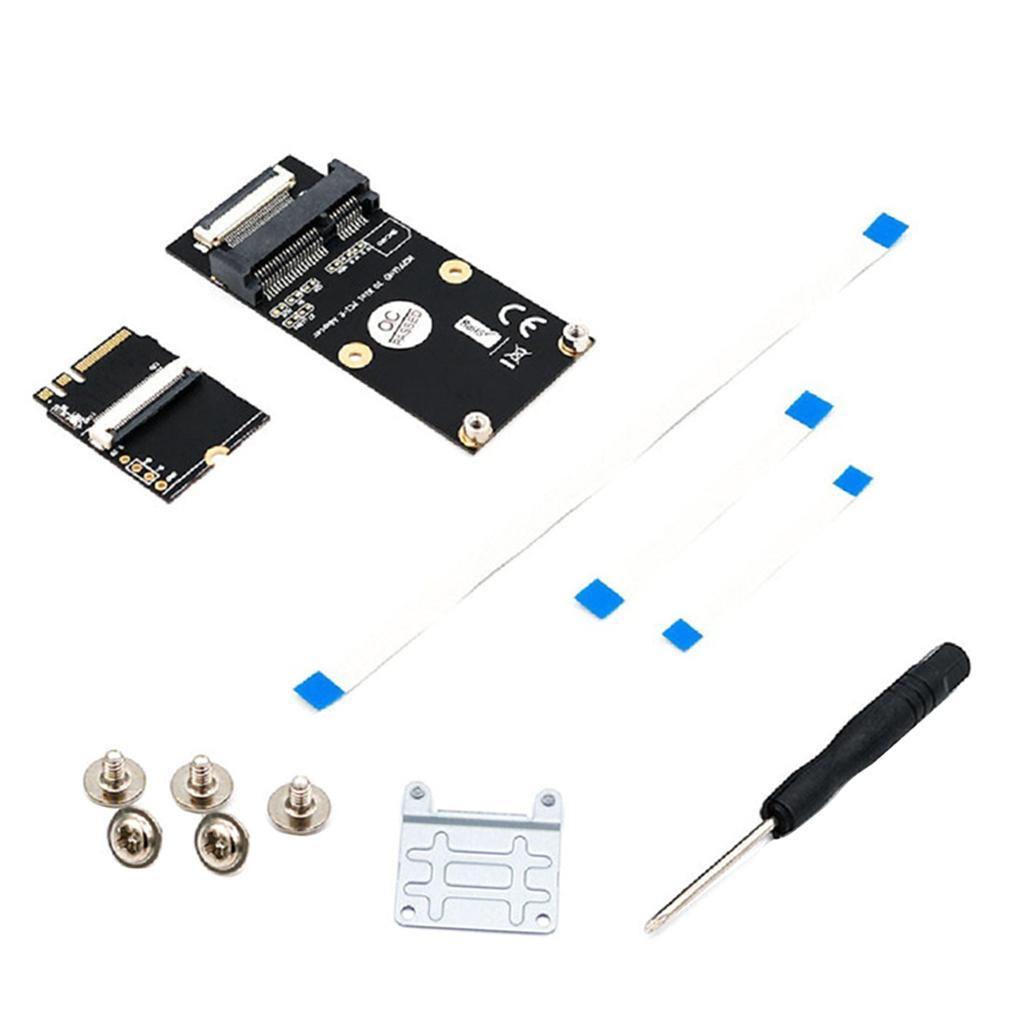 1 Set M.2 () Key A / E / to -E Adapter with 3 FFC Cables