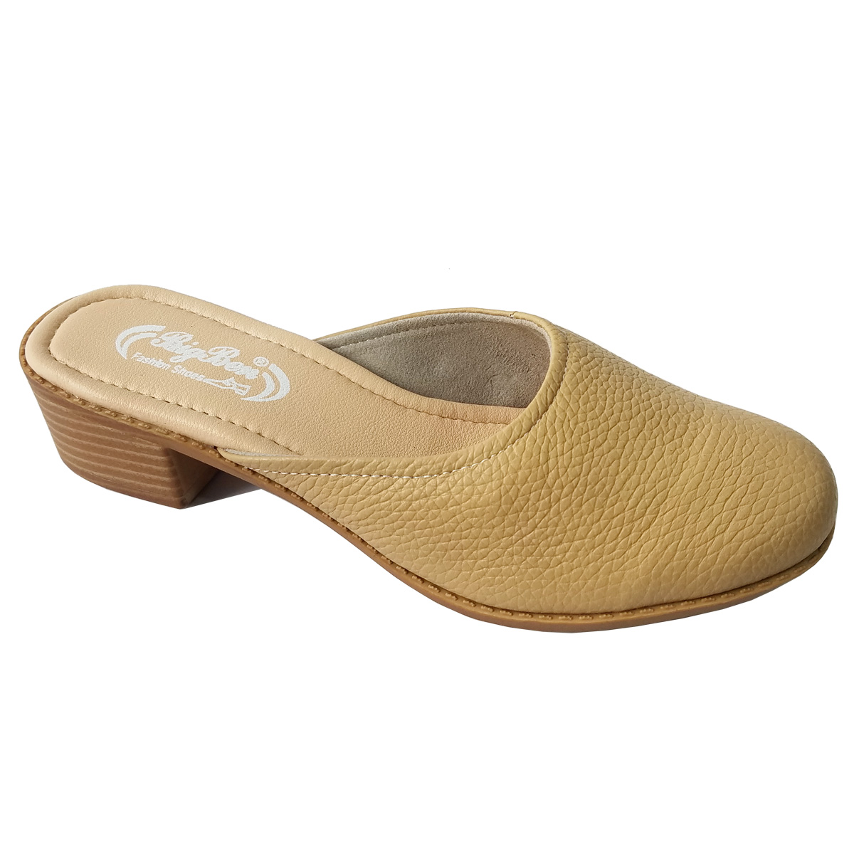 Dép Cao Gót Nữ BIGGBEN Da Bò Cao 4 Phân DCG118