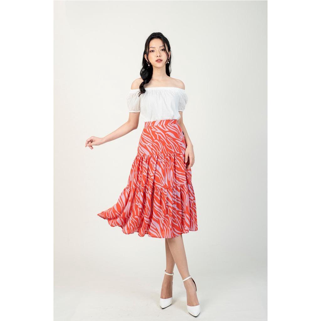 Chân váy xòe, ba tầng MMOutfit M-JU060321051