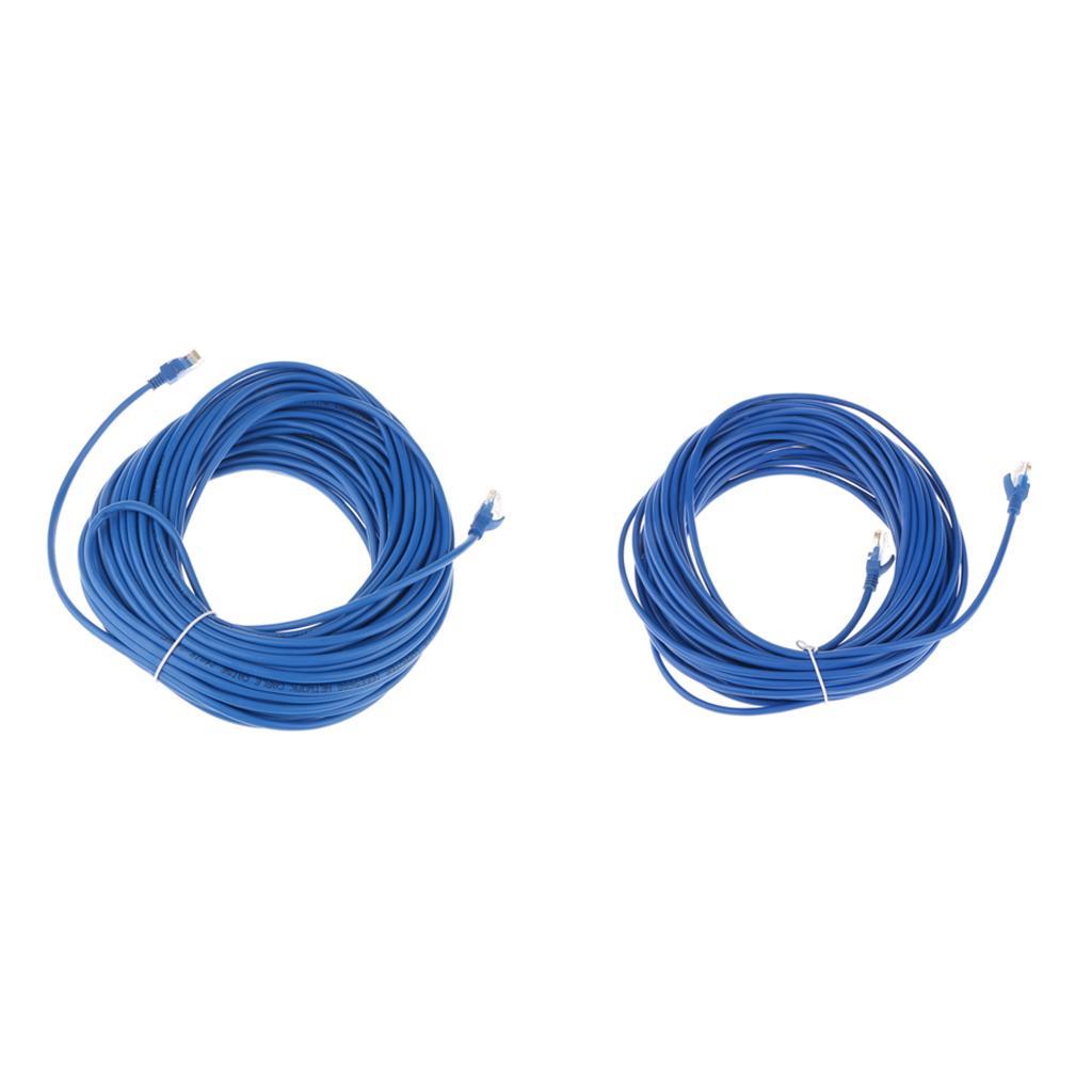 20M+30M CAT5e Ethernet LAN Network Patch Cable For  Internet Router