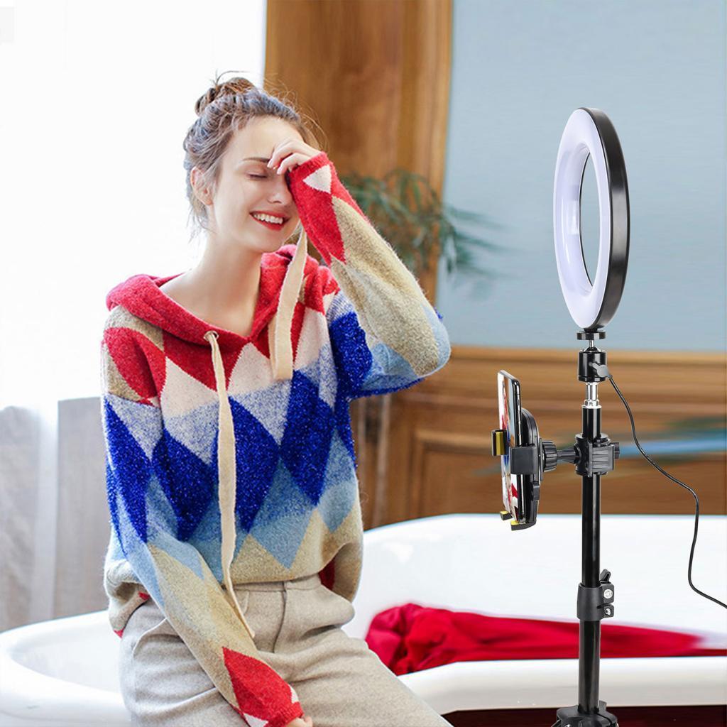 Mini Desktop Tripod Height Adjustable 360 Degree Swivel Ball Head For Ring Light YouTube Videos