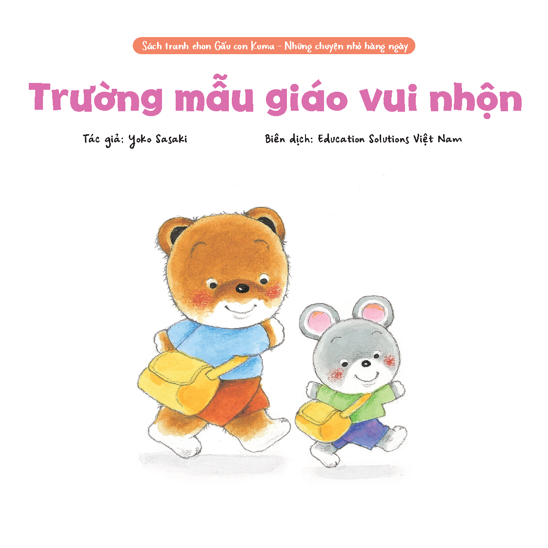 Sách - Dtpbooks - Trường mẫu giáo vui nhộn - Sách tranh ehon Gấu con Kuma - Những chuyện nhỏ hàng ngày