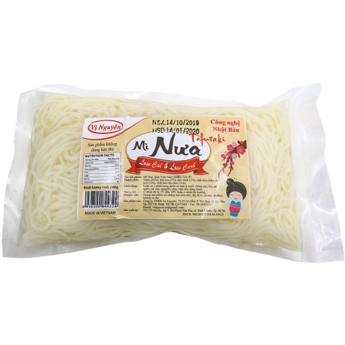 Combo 10 Gói Mix Bún Nưa Mì Nưa Phở Nưa Miến Nưa Cơm Nưa Vị Nguyên 240Gram