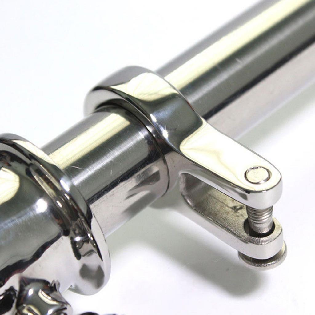 316 Stainless Steel Polished 24" 610mm Pole Fits Marine Yacht Boat