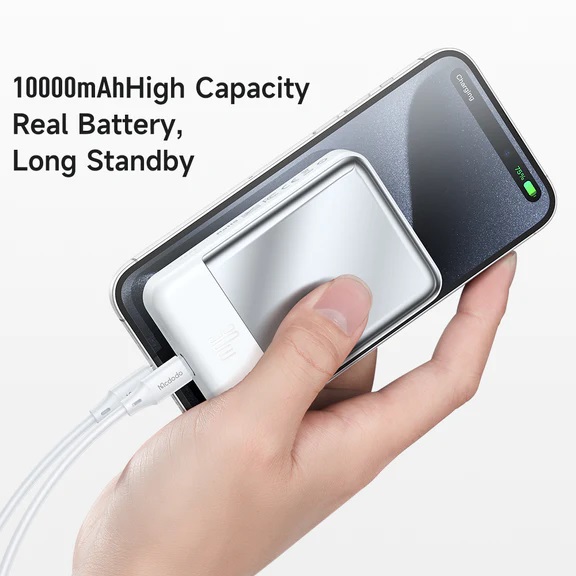 Pin Sạc Dự Phòng Không Dây Mcdodo Ambilight Series 30W Magnetic Wireless Power Bank 10000mAh (Hàng chính hãng)