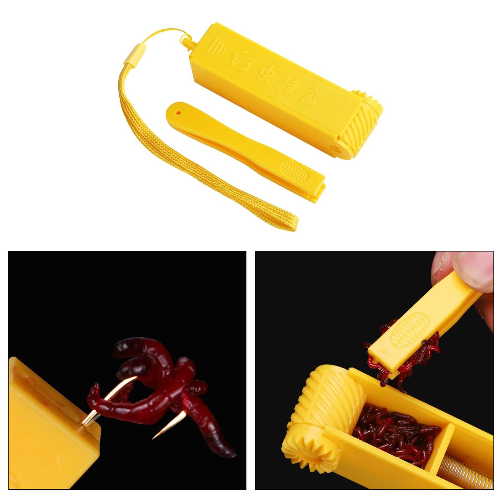 Fishing  Bander Tool  Bloodworm Clip Baits  Yellow