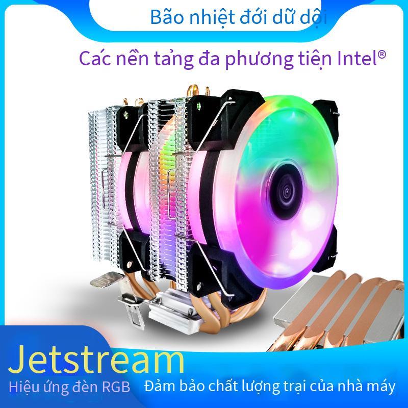 Giá rẻ nhất 4 ống dẫn nhiệt tháp đôi tản nhiệt CPU ống đồng quạt cpu 9 cm cho nền tảng Intel AMD 1151