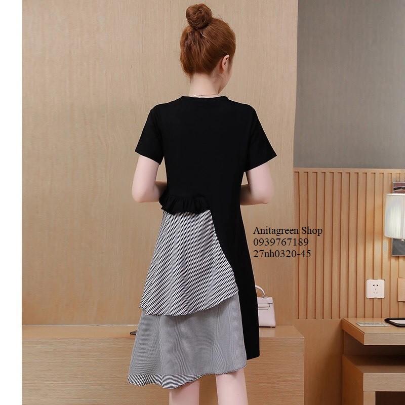 27nh0320-ĐẦM XÒE PHỐI CARO TẦNG s-6xl