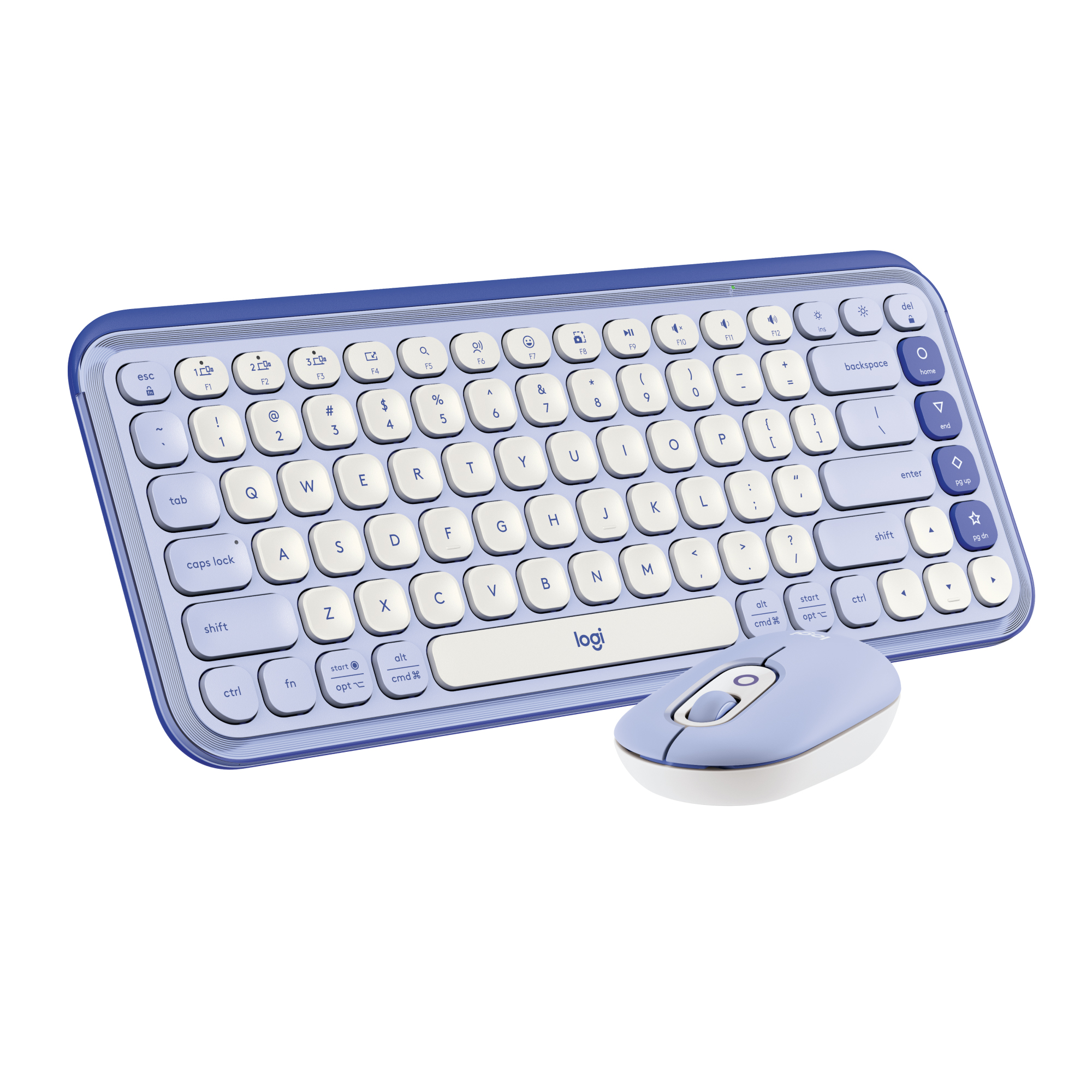 Combo Chuột và Bàn phím Bluetooth Logitech POP ICON COMBO - Silent - Hàng Chính Hãng