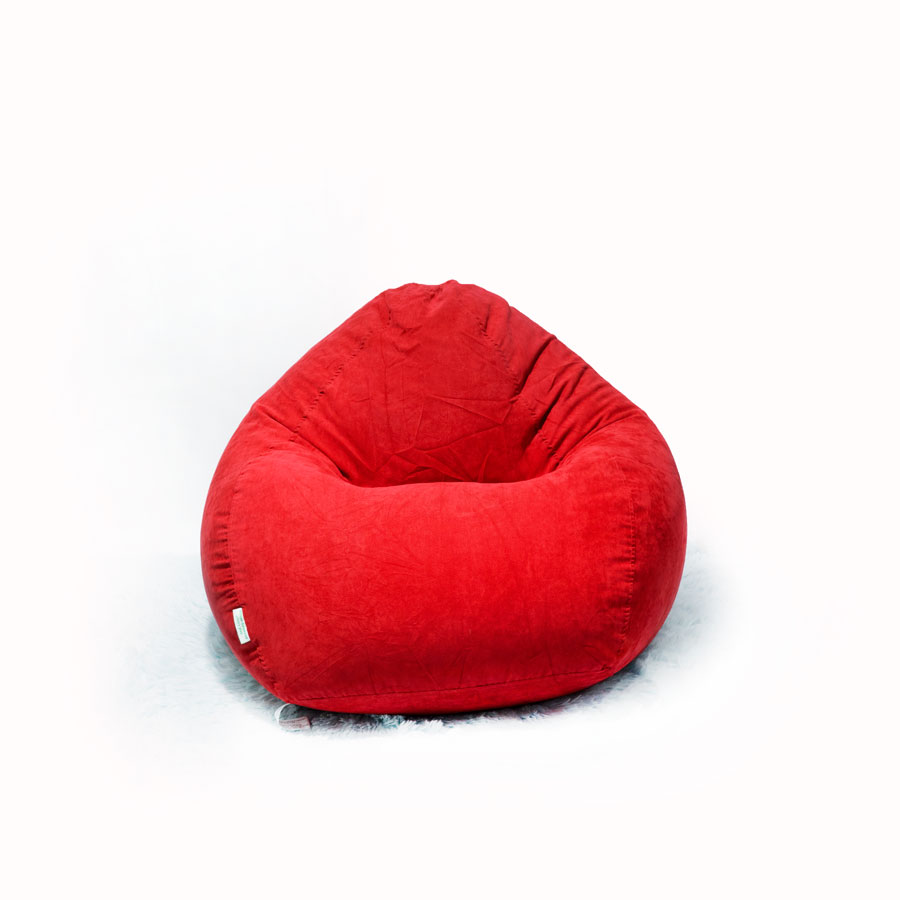 GHẾ LƯỜI GIỌT NƯỚC VỪA (TEARDROP BEANBAG) MS42 MÀU ĐỎ - THE BEANBAG HOUSE