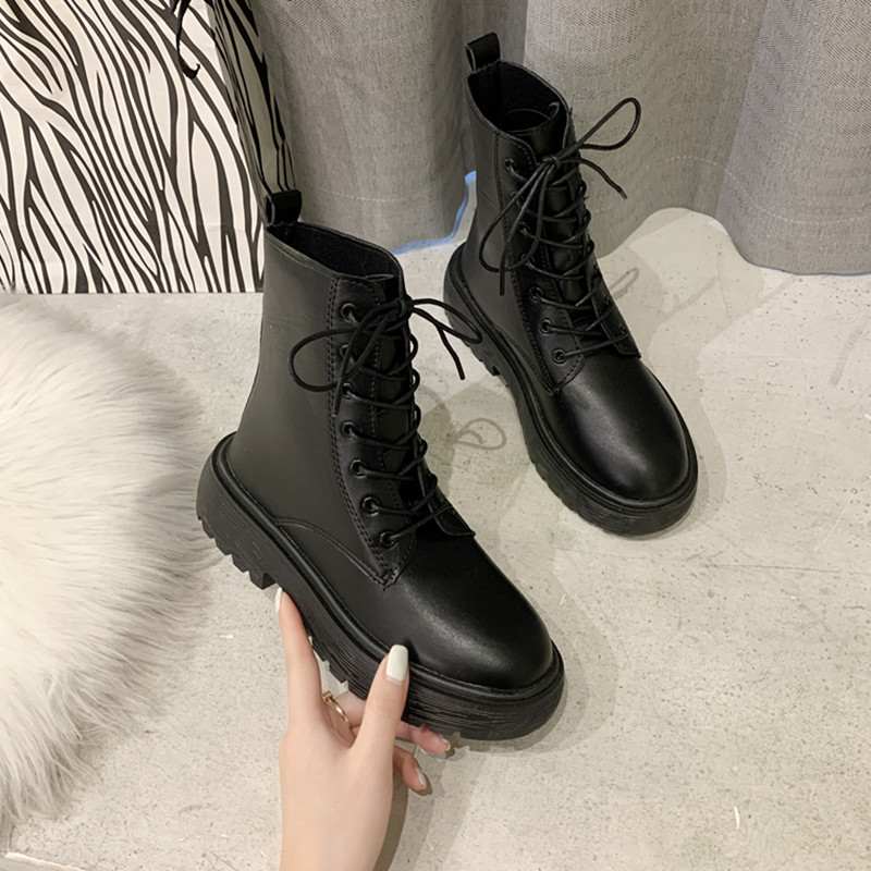 Giày Ulzzang Boots Cổ Cao Đơn Giản Phong Cách Hàn