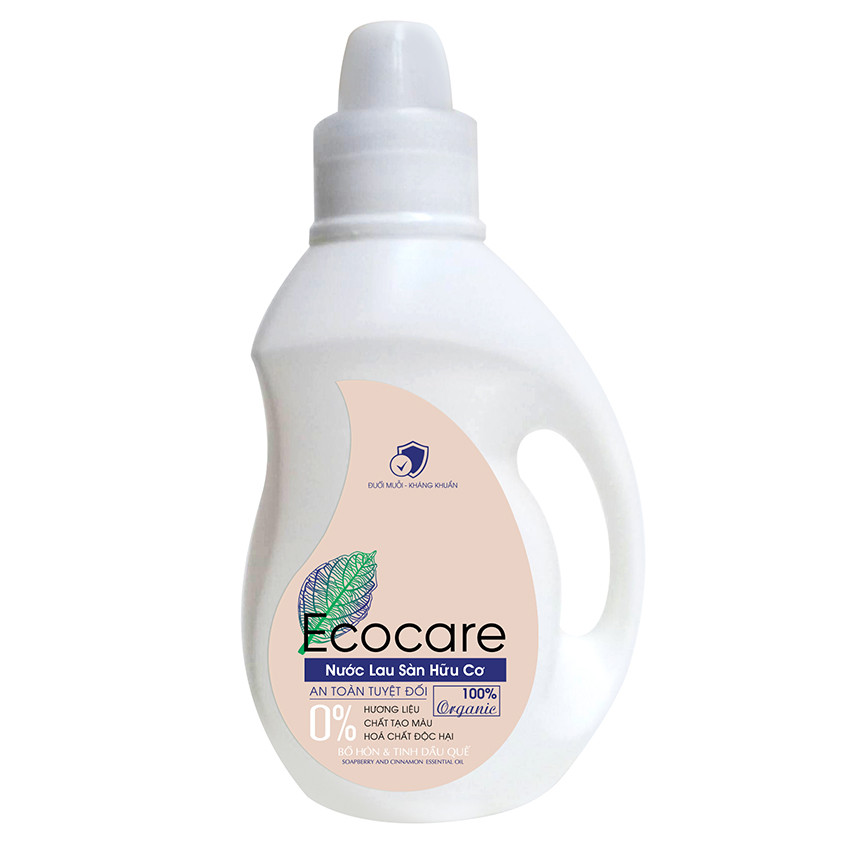 Nước lau sàn hữu cơ Bồ hòn Ecocare hương Quế 1000ml thương hiệu Ecocare