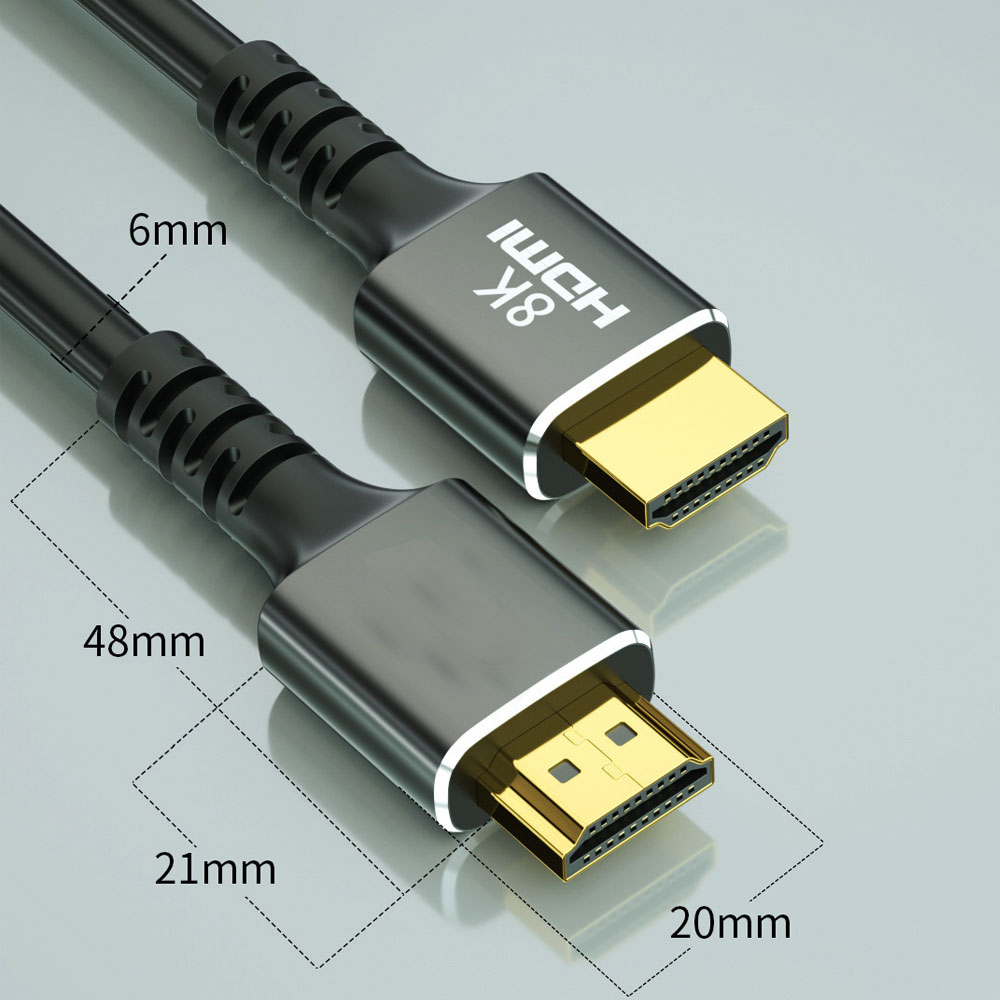 Cáp HDMI 2.1 8K 60Hz Cao Cấp SeaSy, Tốc Độ Truyền 48Gbps, Độ Phân Giải 8K 60Hz, Hai Đầu Mạ Vàng, Vỏ PVC Chống Nước, Dùng Cho Tivi/Laptop/Máy Chiếu/Playstation/PC/Các Thiết Bị Cổng HDMI - Hàng Chính Hãng