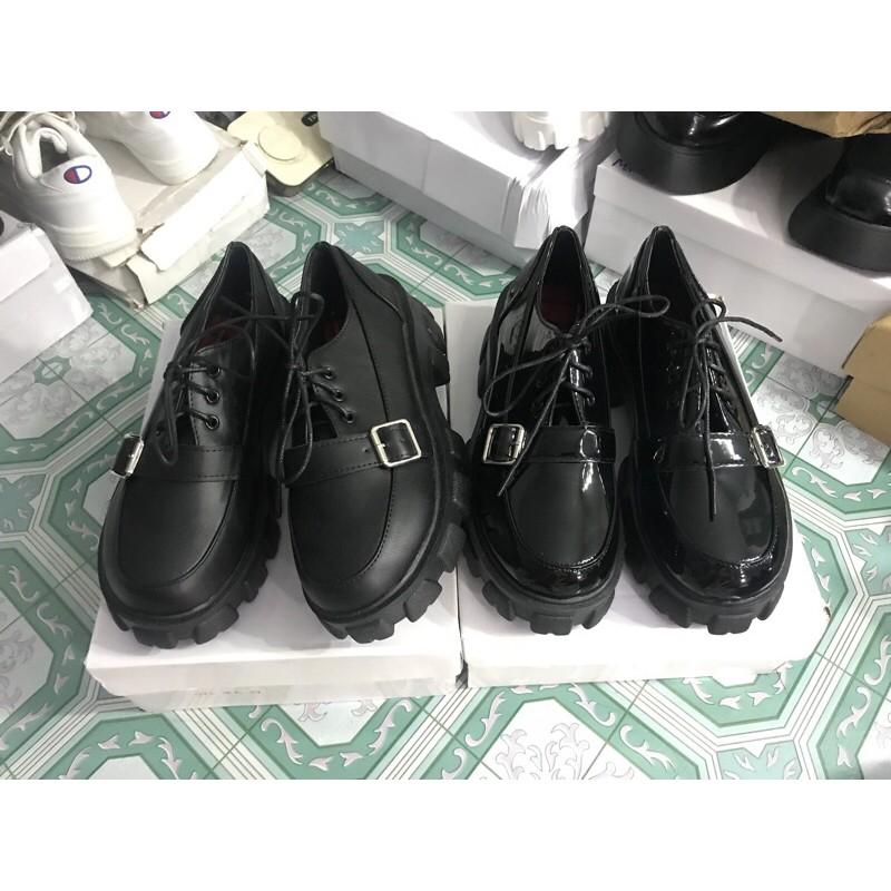 Giày bốt bôt boots thấp cổ ulzzang đế cao quai ngang cá tính