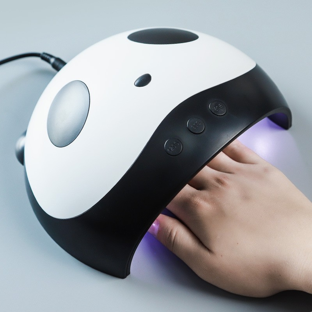 Máy Sấy Hơ Nail Panda Led 36W, 3 trong 1 với Đèn Led và Đèn UV, Tốc Độ Làm Khô Nhanh, Chế Độ Hẹn Giờ, Máy Sấy Móng Tự Động Với 12 Đèn Led, An Toàn Khi Sử Dụng, Thân Thiện Sức Khỏe, Không Tác Động Đến Da Hoặc Móng Công Suất Thấp, Tiết Kiệm Điện
