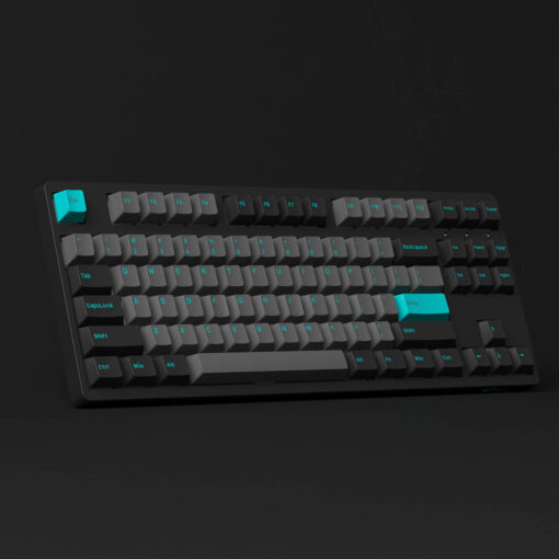 AKKO 3087 Plus Black &amp; Cyan (Foam tiêu âm / AKKO CS switch) - Hàng chính hãng