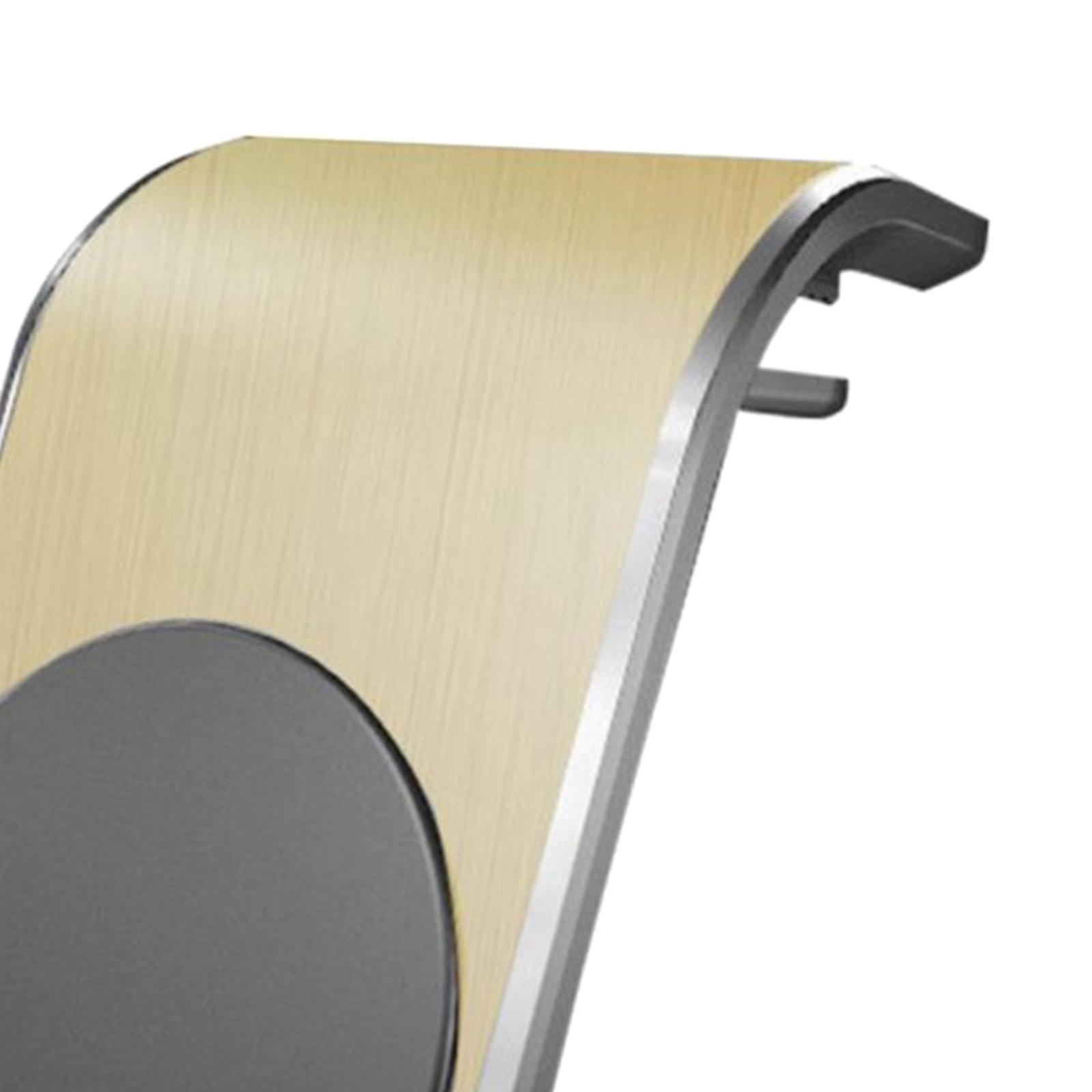 Golden Car Mobile Cell Phone Holder Magnetic Air Vent Clip Mount for iPhone