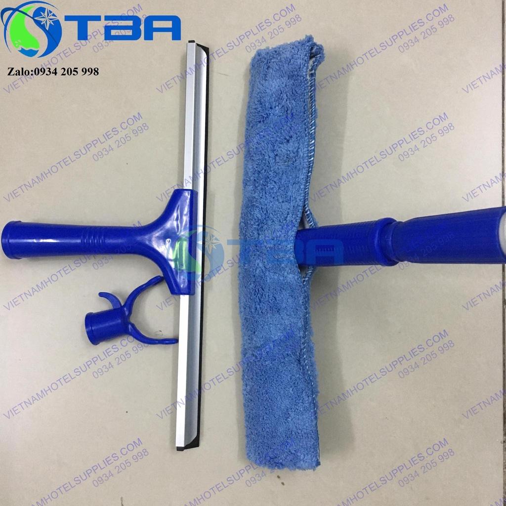 Bộ lau kính 2,4m thân inox nối dài cao cấp